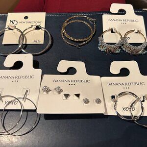 Banana Republic / New Directions Earrings (8 pairs)
